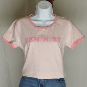 T-shirt with Feminist Graphic